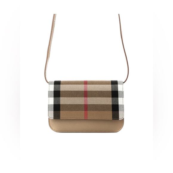 Burberry Beige Plaid Women's Bag - Picture 9 of 9